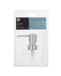 Sprucator for soap dispenser, plastic/chrome, silver, 2.8 cm
