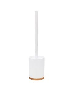 Toilet brush, polyresin, white, 8.8xH38 cm