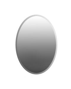 Pasqyrë ovale, pa kornizë, xham, natyrale, 45x60 cm