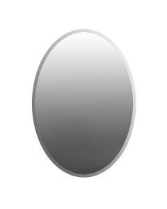 Pasqyrë ovale, pa kornizë, xham, natyrale, 50x70 cm