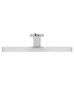 Mirror light, Led, fixed to the frame, Abs/chrome, silver, IP44, 6W, 40 cm