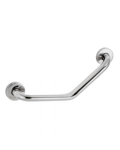 Angled support rod, stainless steel, 32 mm