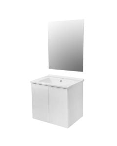 Set mobilje tualeti, Arlo, Mdf, e bardhë, 65 cm