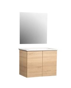 Toilet furniture set, Arlo, Mdf, walnut, 80 cm