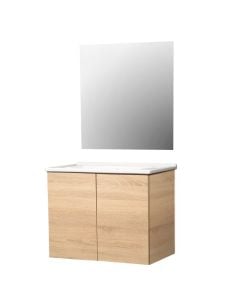 Toilet furniture set, Arlo, Mdf, walnut, 80 cm