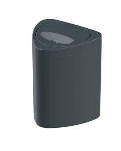 Waste bin, 5L, Pitagora, polypropylene, gray, 20x20xH26 cm