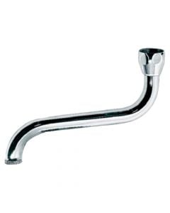 Mixer tap pipe, S, chrome, silver, 3/4'', Ø 18 mm,
