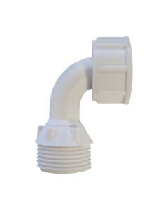 Plastic handle, for washing machine, white, 3/4''