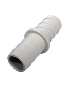 Pipe connector, for washing machine, plastic, gray, Ø 19x21