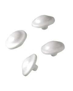 Toilet lid stopper, plastic, white, 2.2x H 1cm