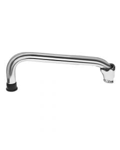 Mixer tap pipe, U, metal/chrome, silver, Ø18 mm