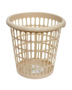 Laundry basket, plastic, beige