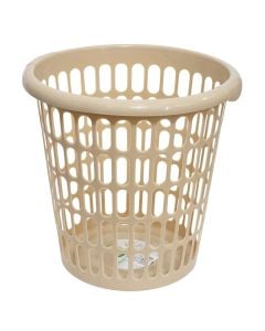 Kosh rrobash, plastik, bezhë
