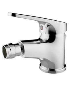 Bidet mixer, ''Mia'', bronze material, silver color, chrome finish, drain included, height, H: 11.6 cm
