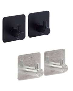 Varëse rrobash, "Stiky", inoks, e zezë, 2 pc, 4.5x2.8xH4.5 cm