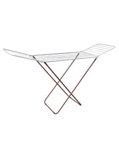 Portable clothes rack, iron, 18 m, white/ red, 180x50xH90 cm