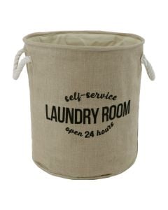 Storage box, fabric, assorted, Dia.35xH36 cm