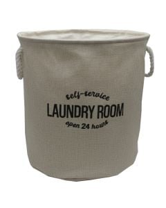 Storage box, fabric, assorted, Dia.40xH45 cm