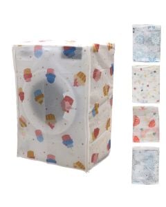 Mbulesë për lavatriçe, poliestër, e bardhë, 62x58x85 cm