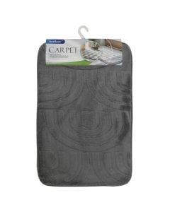 Bath mat, microfiber, grey, 40x60 cm