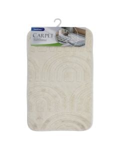 Bath mat, microfiber, beige, 40x60 cm