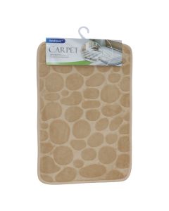 Bath mat, microfiber, beige, 40x60 cm
