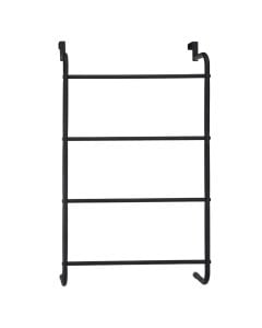 Mbajtëse peshqiri, çeliku, e zezë