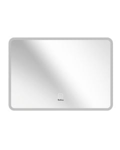 Rectangular mirror with LED lighting, PVC structure, 60x80 cm