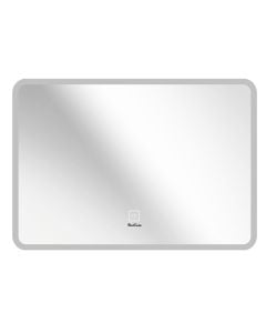 Rectangular mirror with LED lighting, PVC structure, 60x90 cm