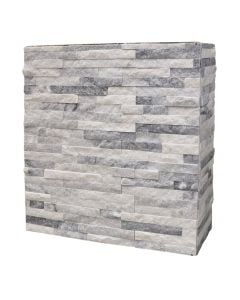 Pllakë veshje dekorative, gur natyral, gri, 36x10 cm (1 kuti= 0.432 m2)