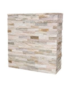 Pllakë veshje dekorative, gur natyral, bezhë, 36x10 cm (1 kuti= 0.432 m2)