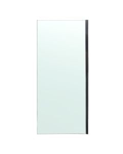Side panel for shower cabin, aluminum profile, black, 6mm glass, 90xH200 cm
