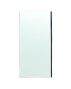 Side panel for shower cabin, aluminum profile, black, 6mm glass, 100xH200 cm