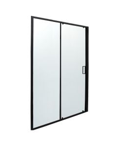 Shower cabin, aluminum profiles, black, 6mm glass, 140xH200 cm