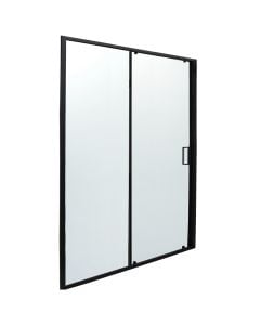 Shower cabin, aluminum profiles, black, 6mm glass, 160xH200 cm
