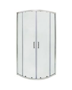 Kabinë dushi, profile alumini, krom, xham 6mm, 90x90xH195 cm