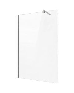 Shower cabin, 1 panel, aluminum profile, chrome, 6mm glass, 100xH200 cm