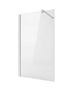 Kabinë dushi, 1 fletë, profil alumini, krom, xham 8mm, 80xH200 cm