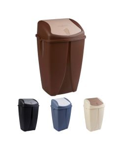 Waste bin, plastic, assorted, 31x24xH55 cm, 25L