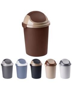 Waste bin, plastic, assorted, 22x19xH35 cm, 7L