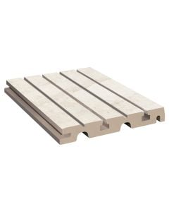 Porcelain tile drain grate for drainage channels, IMPERIAL SIENA, marble effect, 24.5x24.5 cm