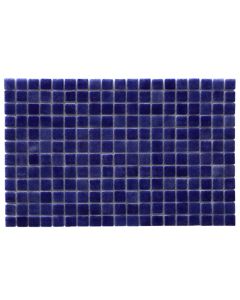Mozaik per veshje, pllakëza 2.5x2.5 cm, xhami, blu, 32.5x51.5 cm