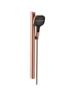 Shower rail, ATLAS, alluminium, 3 sprays, polished copper finish, H: 75.5 cm