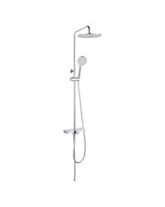 Shower system, Honduras, steel, chrome finish