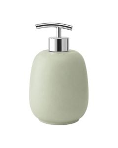 Soap dispenser, AFRA, polyresin, sage green, 10.5x16.5 cm