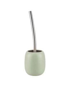 Toilet brush holder, AFRA, polyresin, sage green