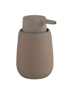 Soap dispenser, BOLD, polyresin, taupe color, 8.5x14 cm