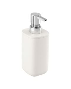 Soap dispenser, POD, plastic, white, 7x7x17.5 cm