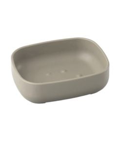 Soap holder, POD, plastic, taupe, 11.5x9x3 cm