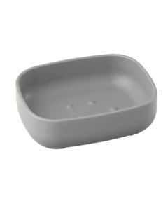 Soap holder, POD, plastic, grey, 11.5x9x3 cm